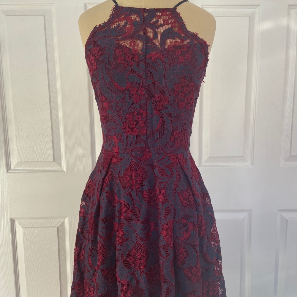 Francescas Lace Halter Dress